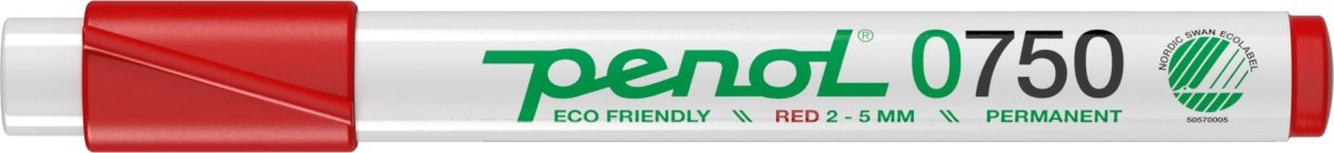 Penol 0750 Permanent Marker | 4 farver