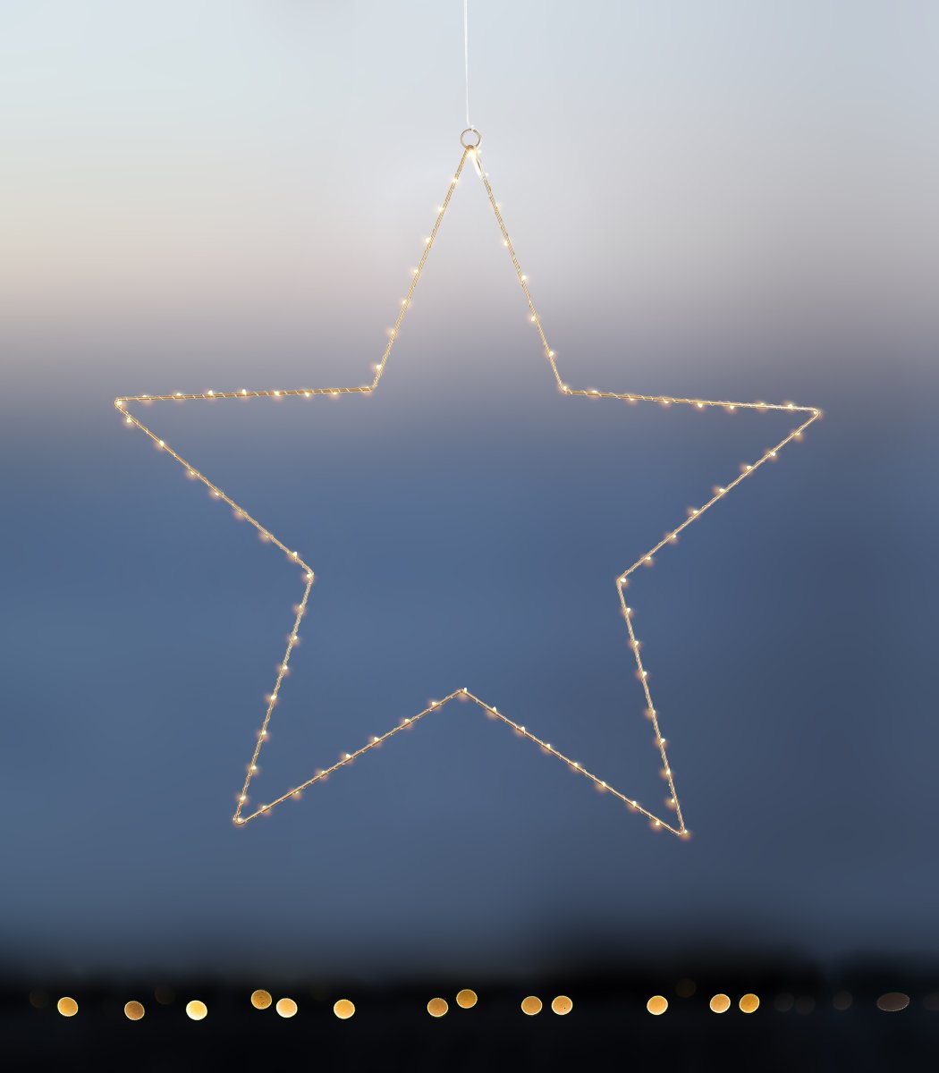 Sirius Liva Stjerne, 80 LED, Ø70 cm, guld