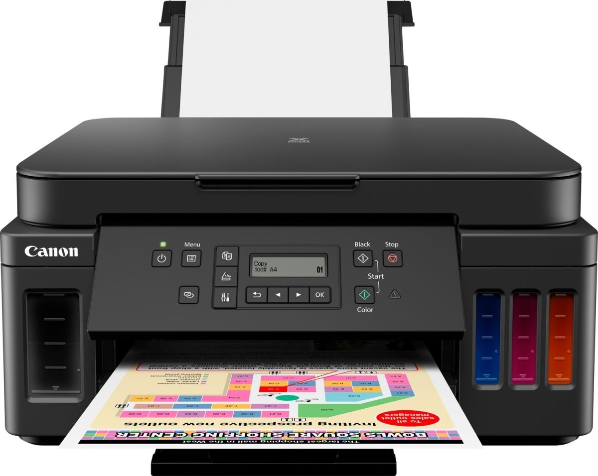 Canon PIXMA G6050 3BK blæk MFP, farve - Se lomax.dk | Lomax
