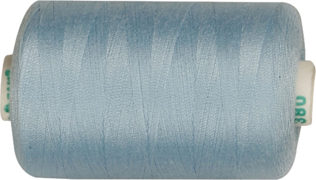 Sytråd, polyester, 1000 m, lyseblå