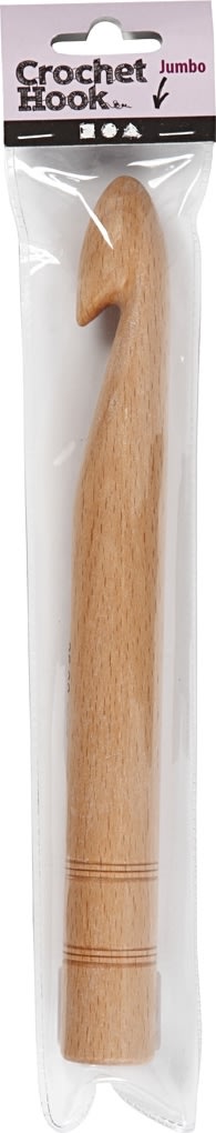 Hæklenål, nr. 25, L: 23 cm, birk