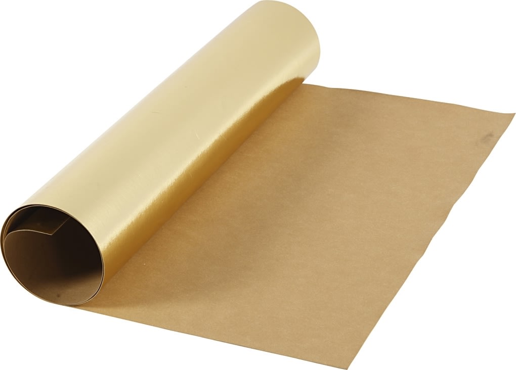 Læderpapir, 350g/m2, 49x100 cm, gul