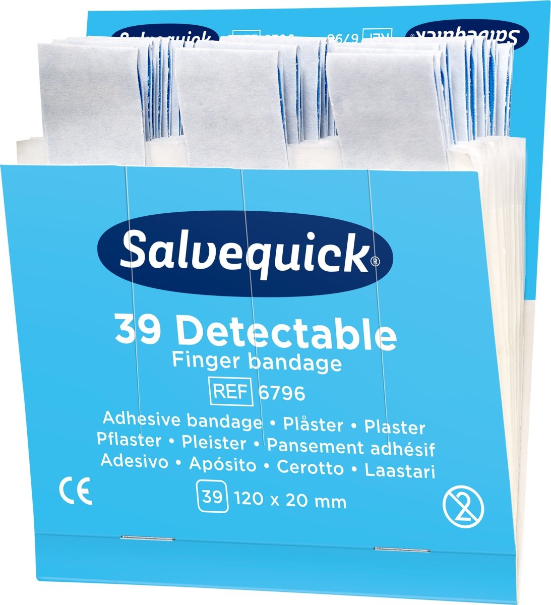 Salvequick Fingerplaster, ekstra lange, 6x39 stk.