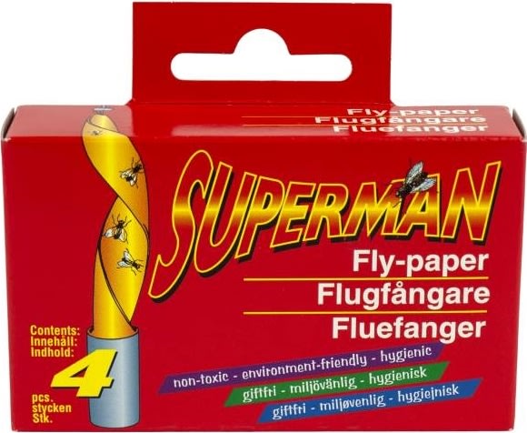 Superman Fluefanger, 4 stk.