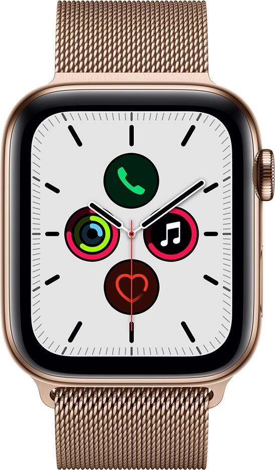Apple Watch Series 5 (GPS+4G) 44mm guld, guld rem | Lomax