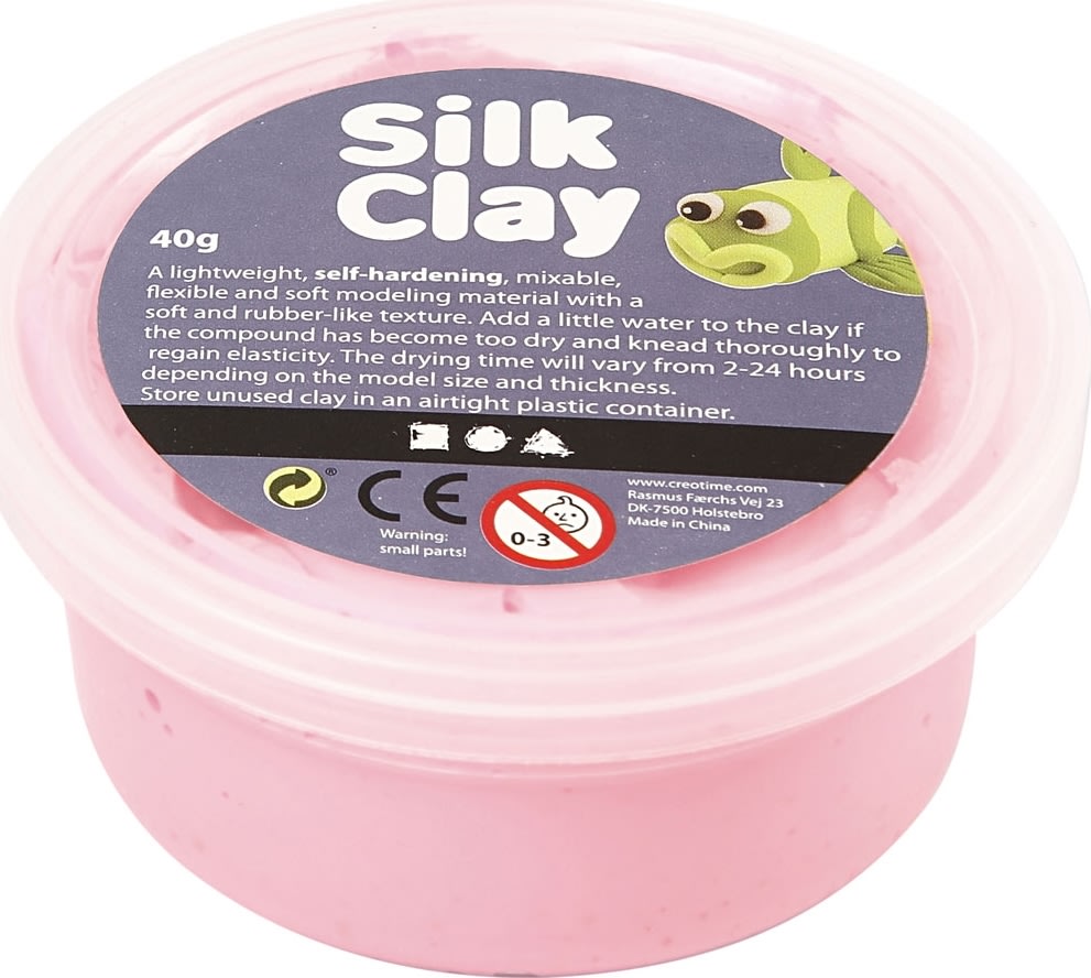 Silk Clay Modellervoks, 40 g, pink