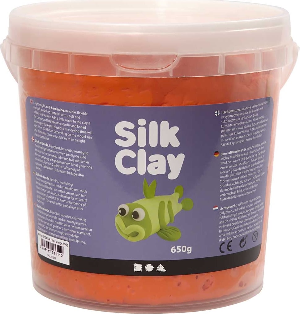 Silk Clay Modellervoks, 650 g, orange