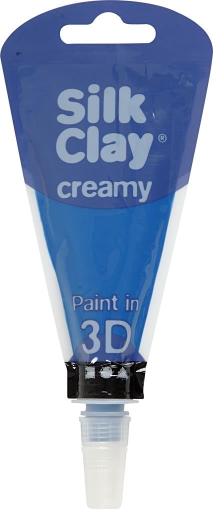 Silk Clay Creamy Modellervoks, 35 ml, blå
