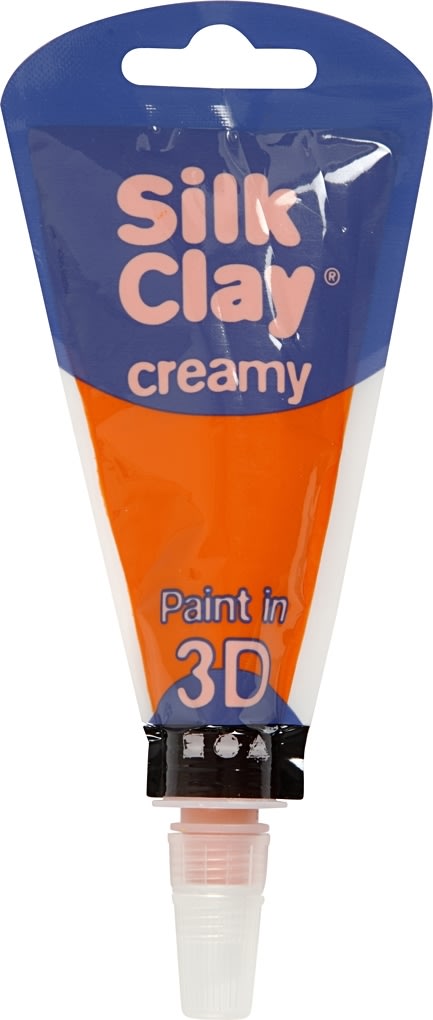 Silk Clay Creamy Modellervoks, 35 ml, orange