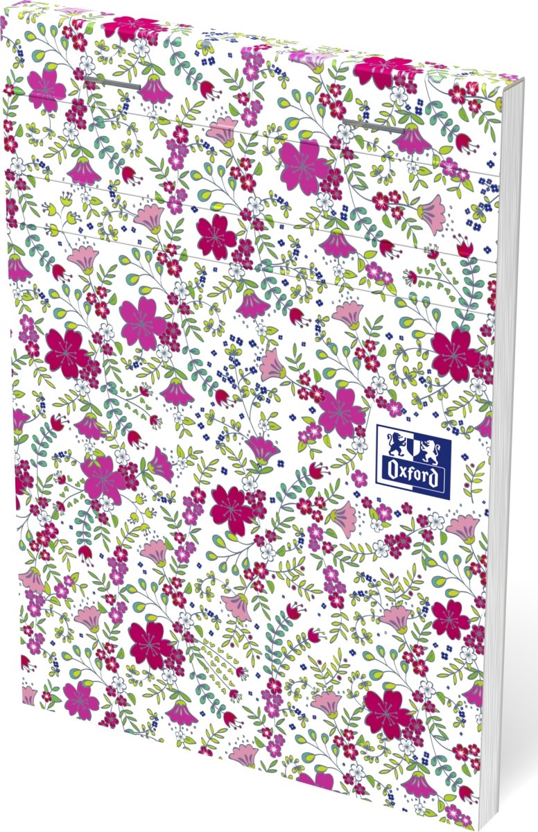 Oxford Floral Notesblok 105x148 cm, linjeret 