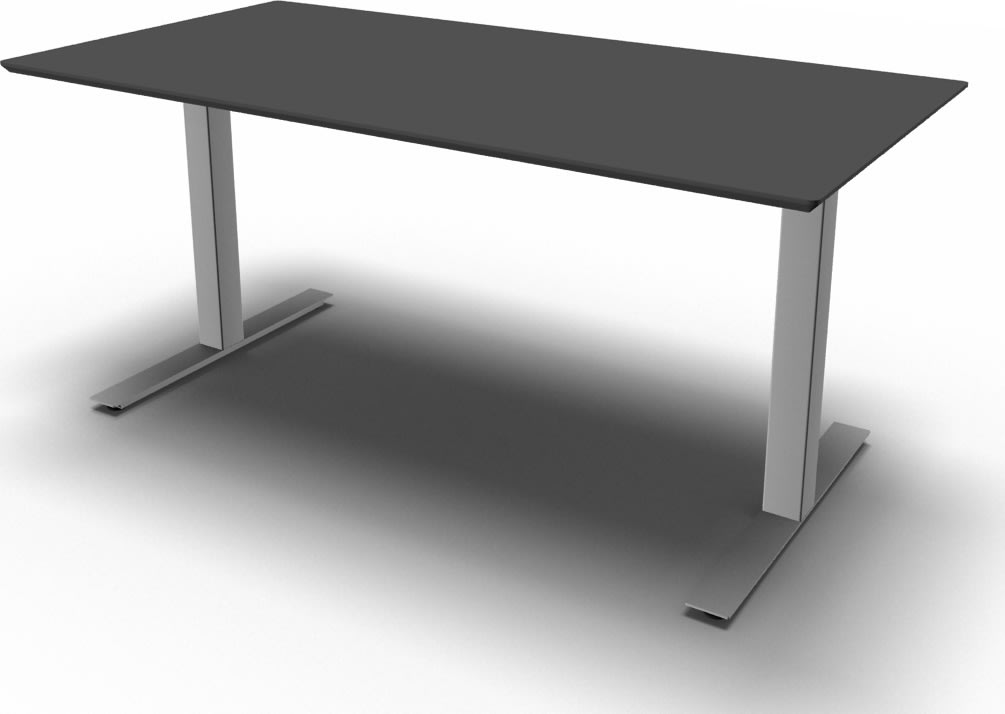 Square Kantinebord, 120x80 cm, Antracit/Alu