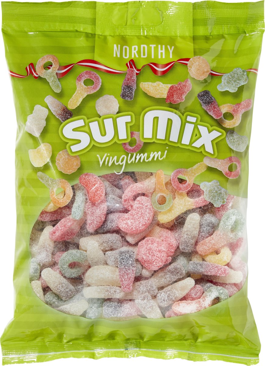 Nordthy Sur Mix Vingummi, 800 g