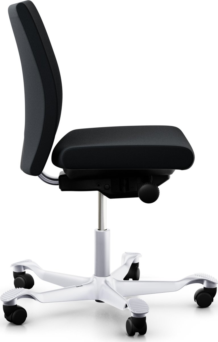 DEMO: HÅG Creed mellem ryg, sort stof/sølv stel