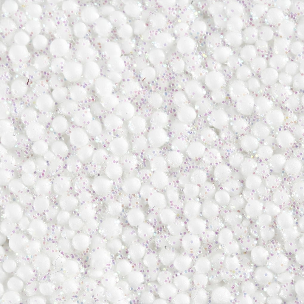 Foam Clay Modellervoks, 35 g, glitter, hvid
