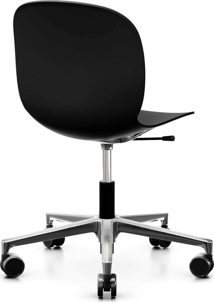RBM Noor mødestol, graphite med alu stel