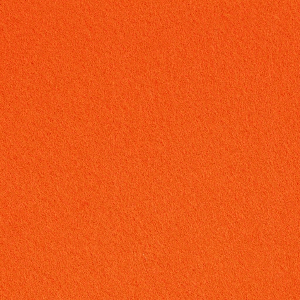 Hobbyfilt i rulle, 45cm x 5m, orange 