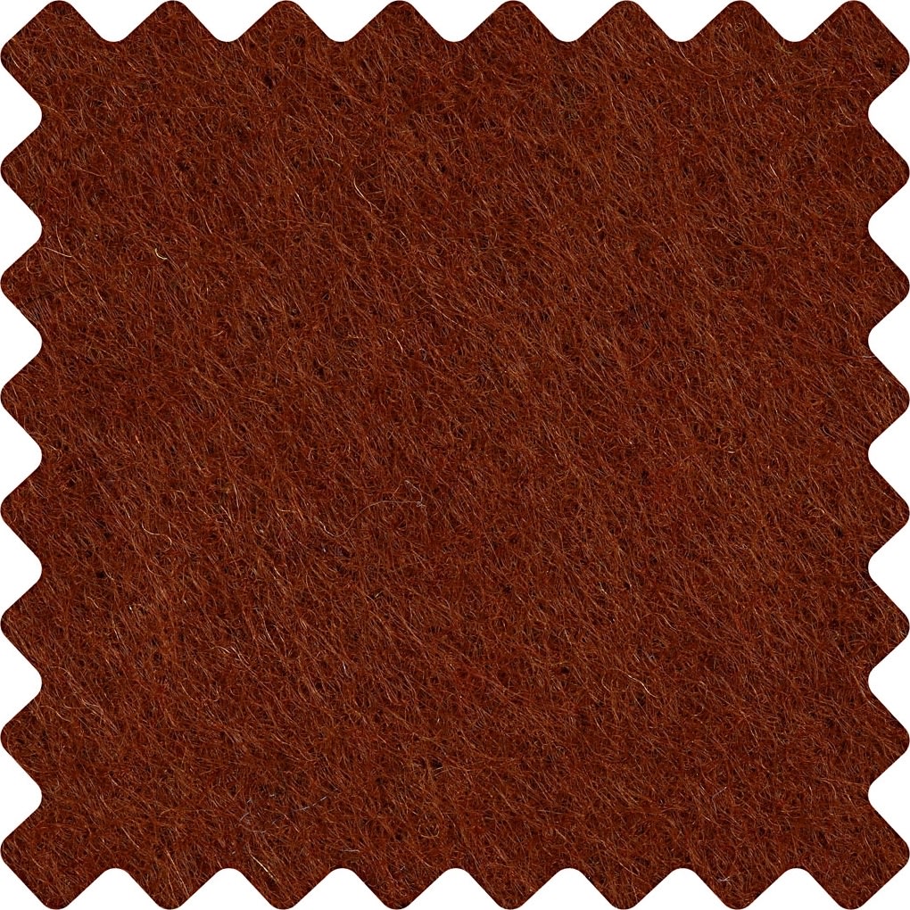 Kraftigt Hobbyfilt, 42x60 cm, brun