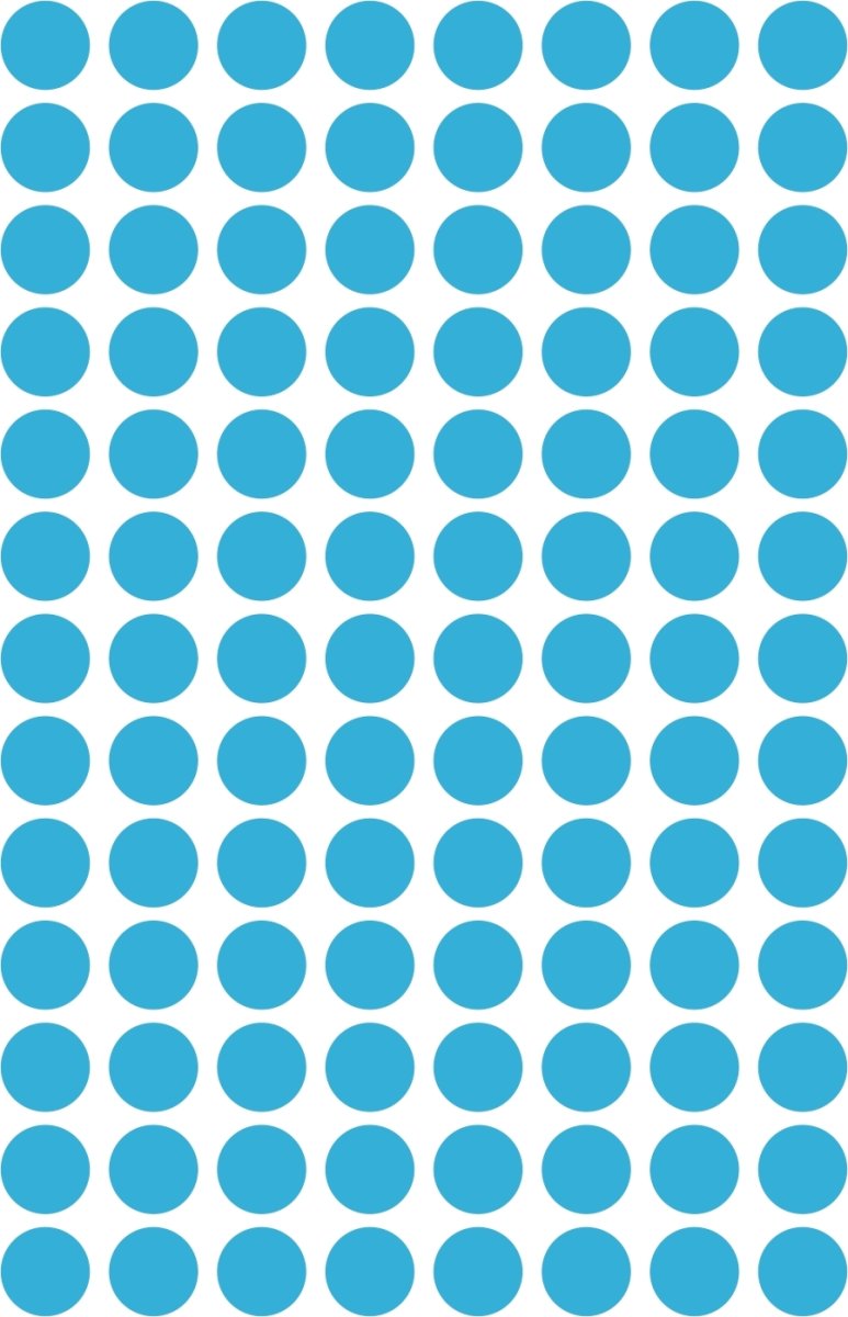 Avery Etiket farvedots | Ø8 mm | Blå | 416 stk.