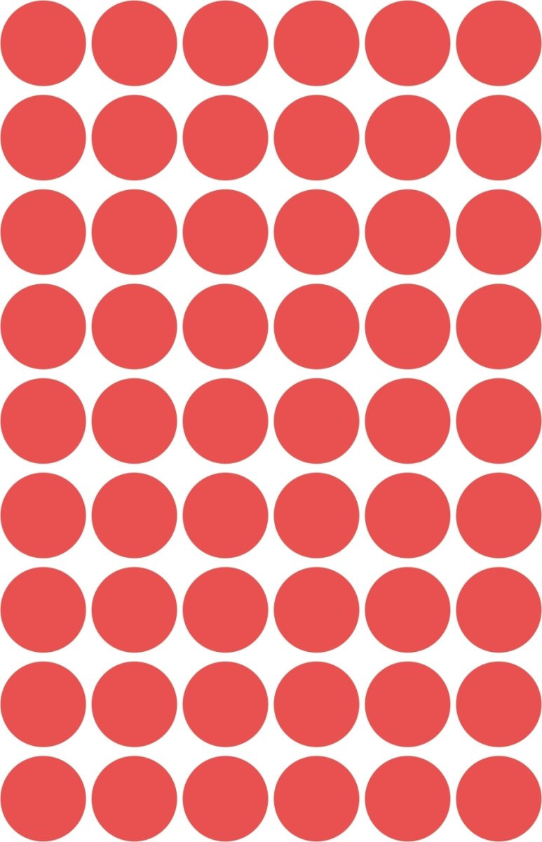 Avery Etiket farvedots | Ø12 mm | Rød | 270 stk.
