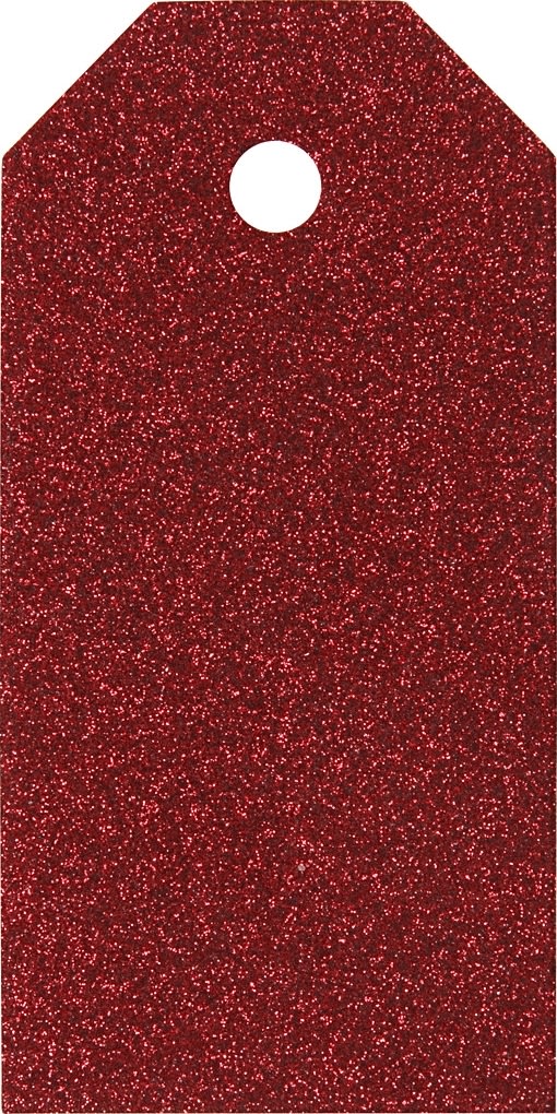 ViviGade Manillamærker 5x10cm, 15stk, glitter rød