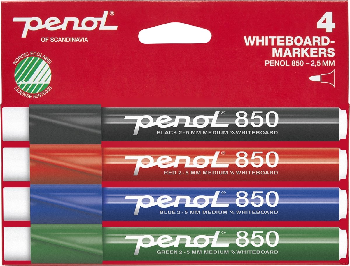 Penol 850 Whiteboard Marker | 4 farver