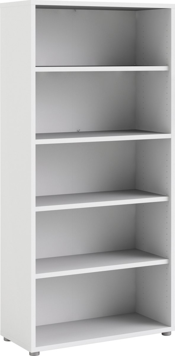 BudgetLine reol med 5 rum, hvid