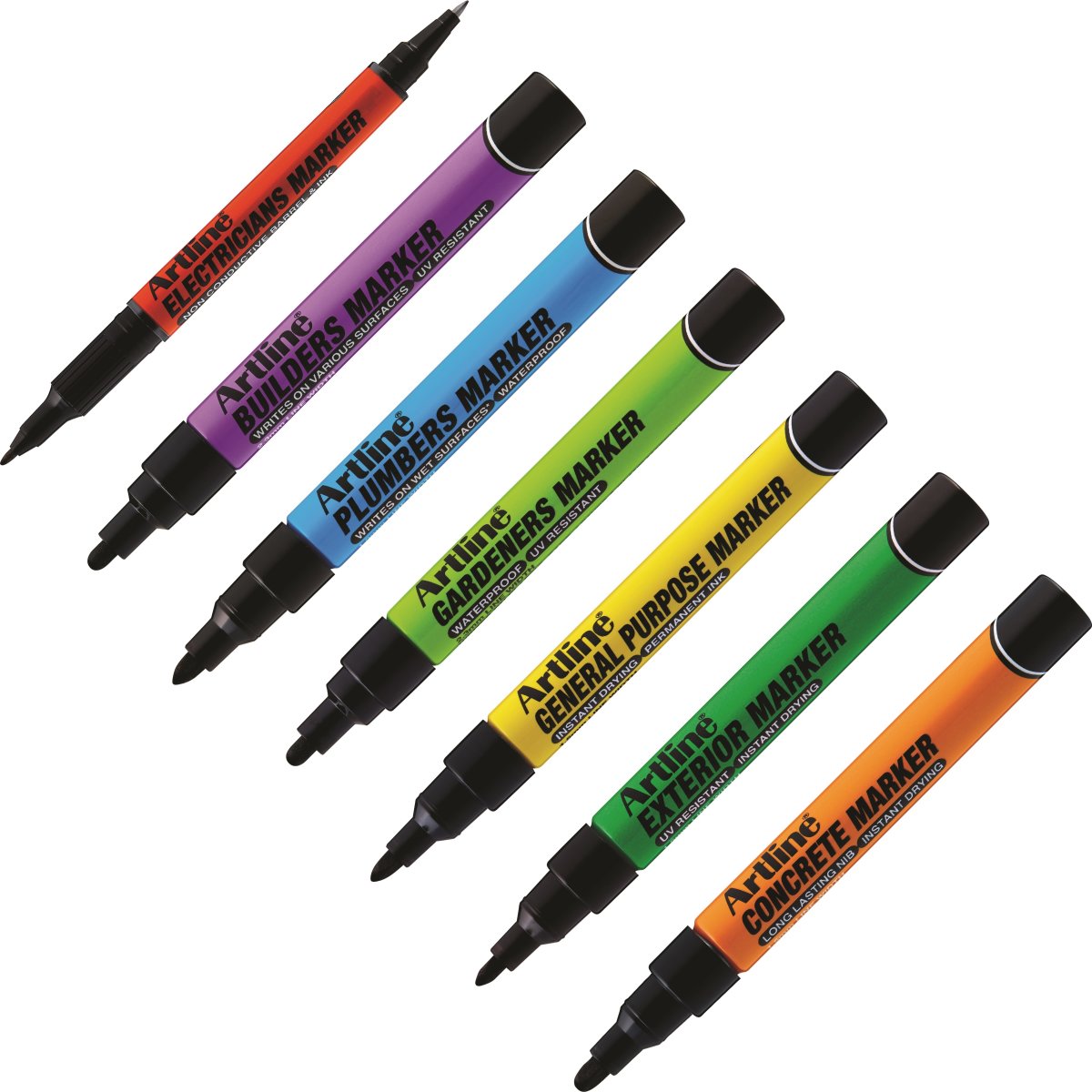 Professionel marker Artline Concrete Marker i sort Lomax A/S