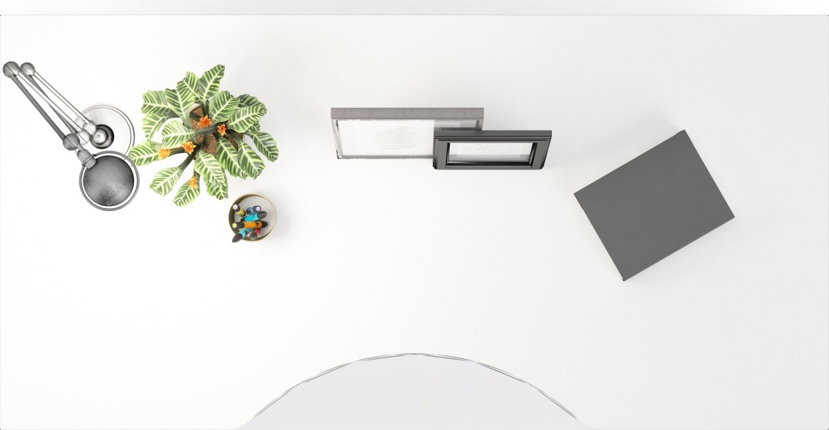 Budgetline hæve-/sænkebord, 180x90 cm, hvid
