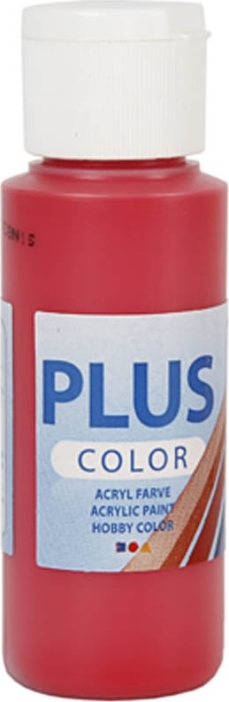Plus Color Hobbymaling, 60 ml, berry red
