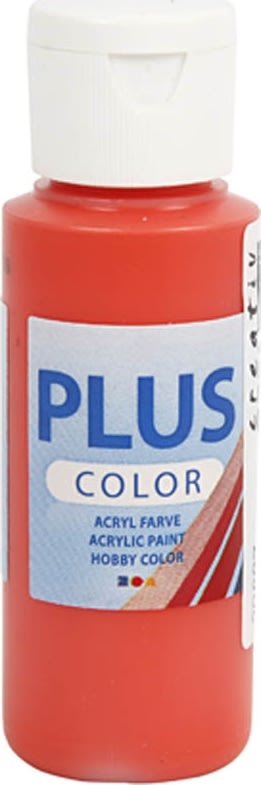 Plus Color Hobbymaling, 60 ml, brilliant red