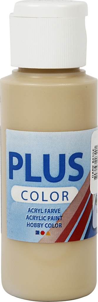 Plus Color Hobbymaling, 60 ml, dark beige