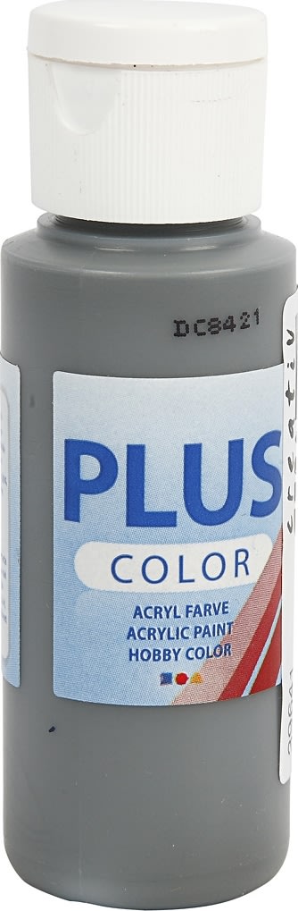 Plus Color Hobbymaling, 60 ml, dark grey
