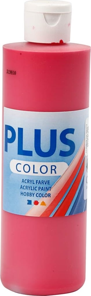 Plus Color Hobbymaling, 250 ml, primary red