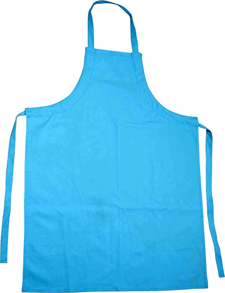 Børneforklæde, str. 55x70 cm, blå