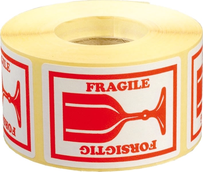 Office Etiketter | Glas symbol og tekst