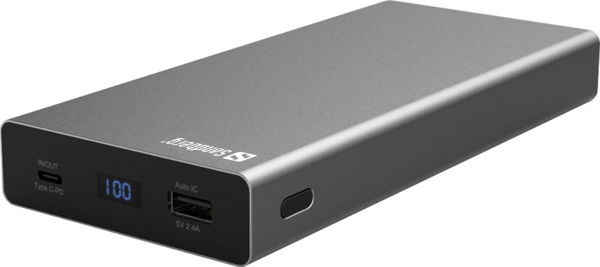Sandberg Powerbank USB-C PD 100W, 20000 mAh