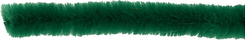 Chenille Piberensere 6 mm, grøn, 50 stk