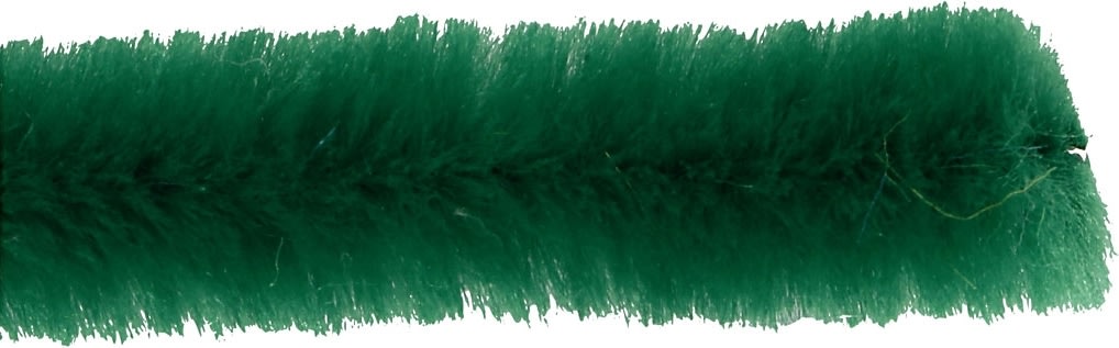 Chenille Piberensere 6 mm, grøn, 50 stk