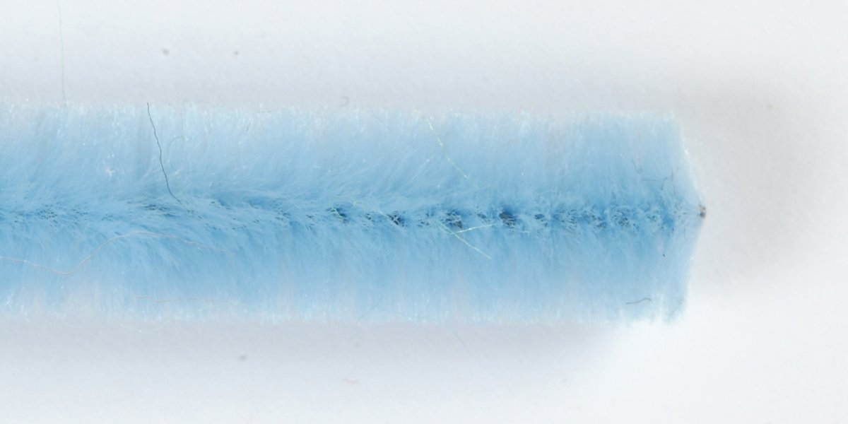 Chenille Piberensere 6 mm, blå, 50 stk
