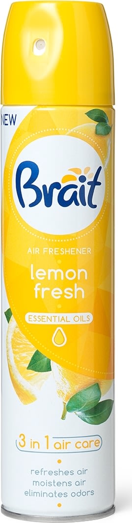 Brait Luftfrisker Spray, Lemon Fresh, 300 ml