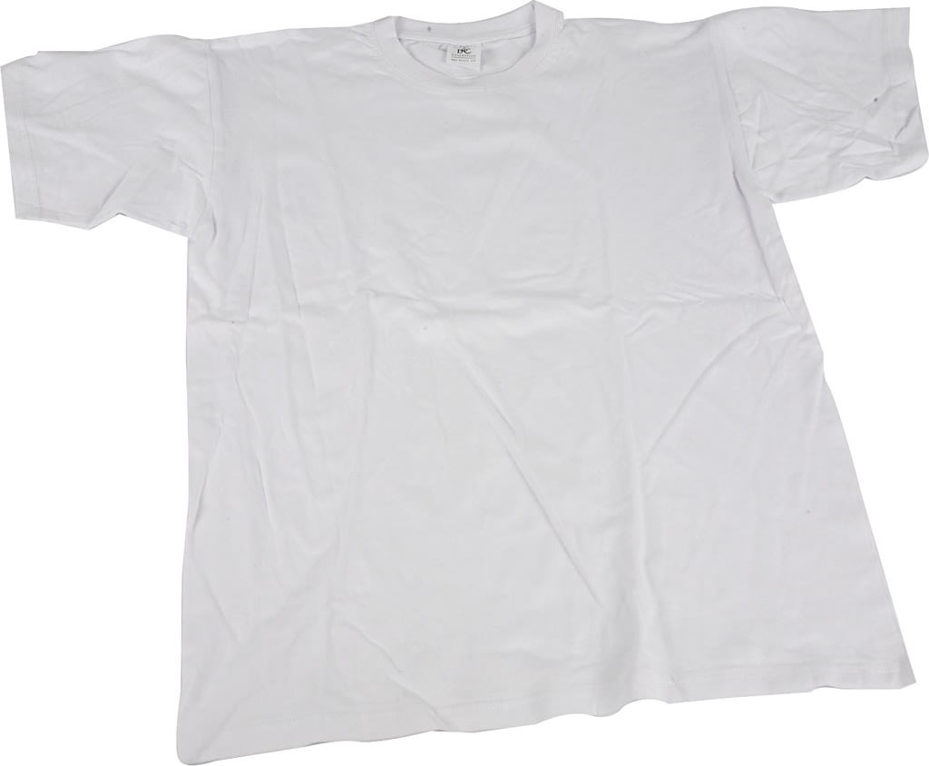 T-shirt | Rund hals | Str. 5-6 år | Hvid