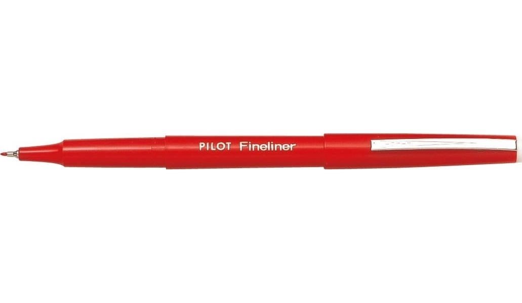 Pilot SW-PPF fineliner fiberpen, 0,4mm, rød