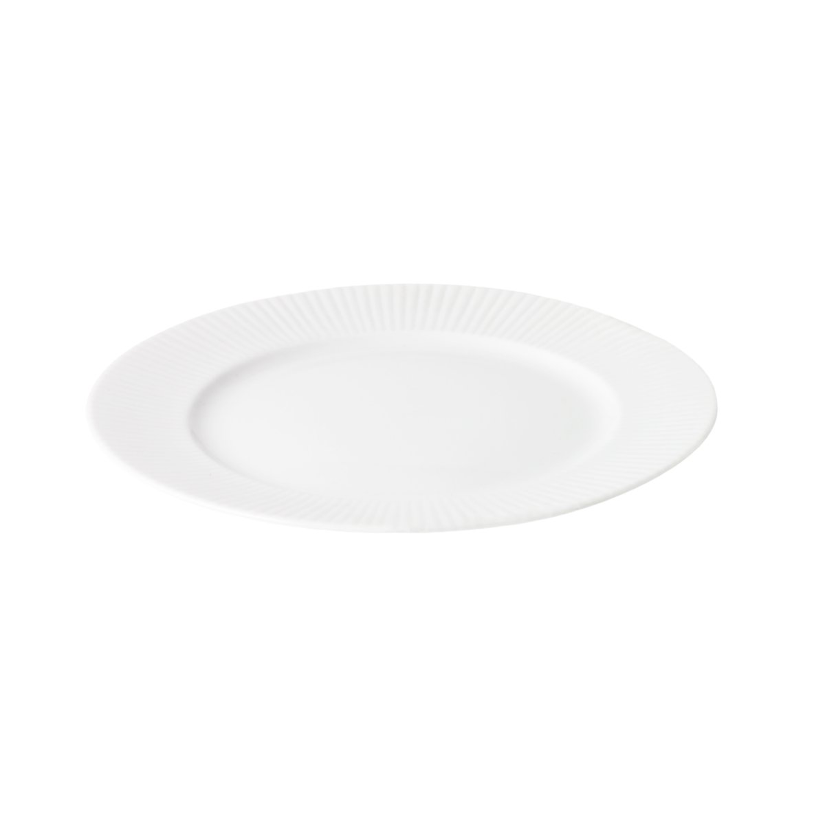 Aida Groovy Middagstallerken, hvid