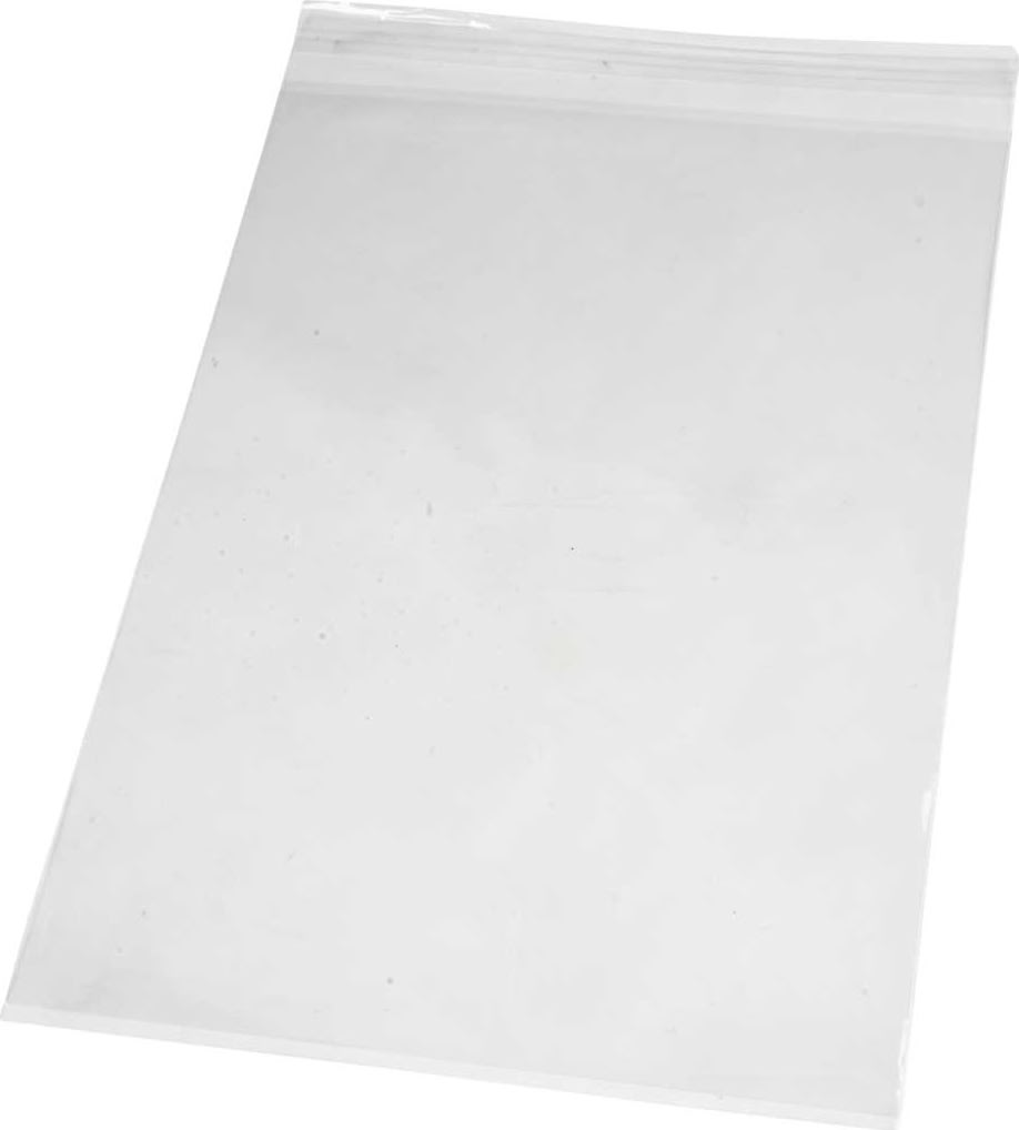 Cellofanpose med striplukning 22,5x31,2cm, 200 stk