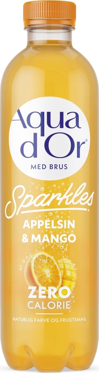 Aqua d'or Sparkles Appelsin & Mango, 0,5 L