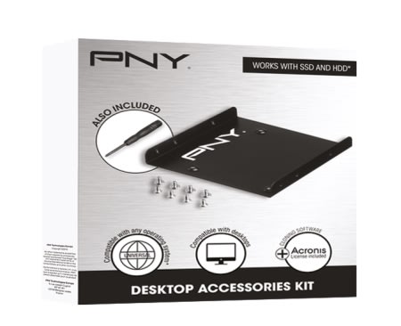 PNY opgraderingssæt til computer, SSD/HDD 