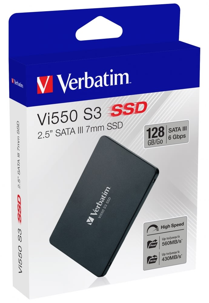 Verbatim Vi550 S3 2.5'' intern SSD harddisk, 128GB