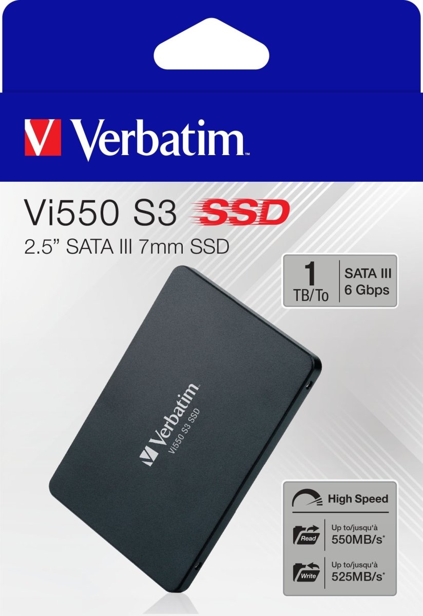 Verbatim Vi550 S3 SSD 2.5” SATA III 7mm 1TB