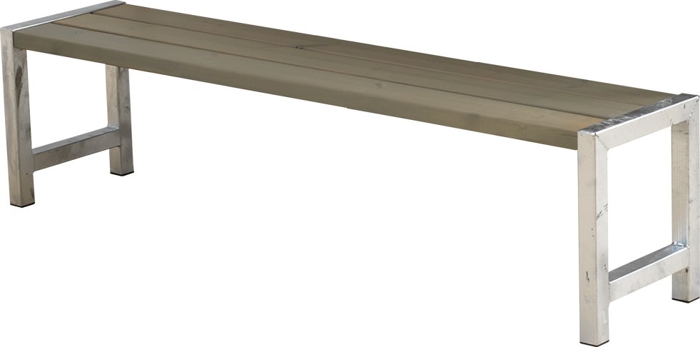 Plus Plankebænk, L 176 cm, Gråbrun
