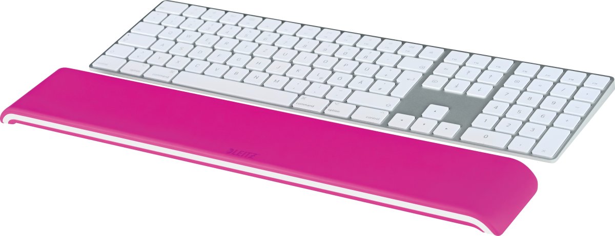 Leitz Ergo WOW keyboard håndledsstøtte, pink